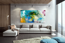 Load image into Gallery viewer, Colorful Painting Large Artwork Bathroom Wall Art Abstract Painting on Canvas Dp017