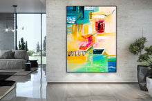 Load image into Gallery viewer, Colorful Wall Art Paintings Extra Large Artwork Abstract Canvas Art Dp083