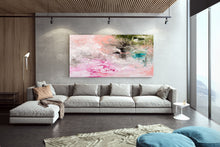 Load image into Gallery viewer, Pink Brown Green Texture Wall Art Modern Abstract Painting Bp118