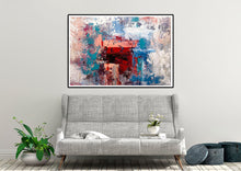 Load image into Gallery viewer, Red Blue Orange Abstract Painting on Canvas Large Wall Art Dining Room Bp117