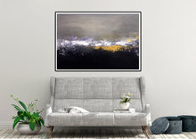 Load image into Gallery viewer, Black Grey Gold Abstract Painting Modern Decor Large Artwork Bp107