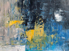 Load image into Gallery viewer, Large Wall Art for Bedroom Dine Room Modern Blue Painting Bp044