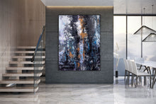 Load image into Gallery viewer, Black Gold Bedroom Wall ArtLarge Wall Art Office Wall Painting Dp020