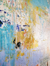 Load image into Gallery viewer, Large Beige Abstract Painting, Purple Abstract Painting Bp094