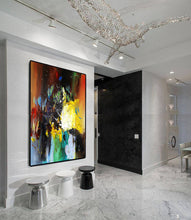 Load image into Gallery viewer, Brown Yellow Purple Abstract Canvas Abstract Art Large Canvas Painting NP004