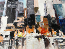 Load image into Gallery viewer, Large City Abstract Painting Art New York Painting Cityscape Cp016