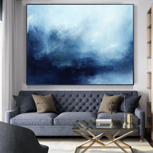 Load image into Gallery viewer, Deep Blue Sea Landscape Painting Abstract Landscape Art Dp092