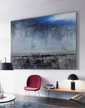 Load image into Gallery viewer, Original Sky Landscape Abstract Painting,Blue Abstract Art BG004