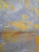Load image into Gallery viewer, White Sky Abstract Painting Wall Seascape Yellow Painting Abstract Artwork Dp097