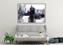 Load image into Gallery viewer, Black And White Red Wall Art Decor Modern Abstract Art Kp065
