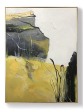 Load image into Gallery viewer, Oversized Modern Art Yellow Painting, Minimalist Abstract Art Yl003