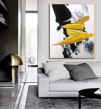 Load image into Gallery viewer, Black And White God Abstract Painting Large Modern Wall Art Np077