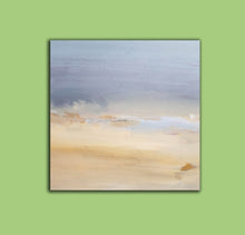 Load image into Gallery viewer, Beige Blue Abstract Art on Canvas Living Room Office Painting Yp053