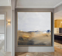 Load image into Gallery viewer, Brown White Landscape Painting living Room Wall Art Yp060