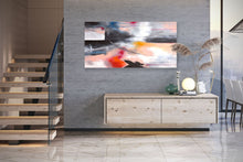 Load image into Gallery viewer, Pink Beige Red Abstract Painting on Canvas Original Oversize Painting Kp067