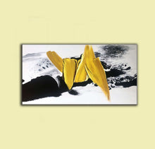 Load image into Gallery viewer, Black And White Gold Oversized Abstract Painting Original Art Cp031