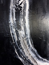 Load image into Gallery viewer, Circle Black White Abstract Artworks on Canvas Living Room Decor Kp044