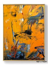 Load image into Gallery viewer, Art for Large Wall Yellow Painting Abstract Art Gp024