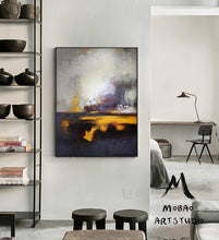 Load image into Gallery viewer, Sofa Size Artwork Sea Abstract Painting,Sky Landscape Gp027