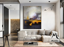 Load image into Gallery viewer, Sofa Size Artwork Sea Abstract Painting,Sky Landscape Gp027
