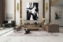 Load image into Gallery viewer, Oversized Black and White Art Textured Painting Oil Painting on Canvas Bp058