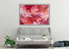 Load image into Gallery viewer, Red Orange Abstract Painting on Canvas, arge Canvas Art Qp021