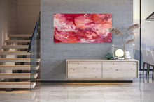 Load image into Gallery viewer, Red Orange Abstract Painting on Canvas, arge Canvas Art Qp021