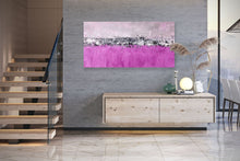 Load image into Gallery viewer, Pink Abstract Painting on Canvas Large Interior Art Qp013