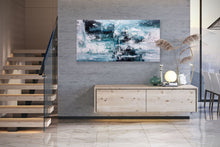 Load image into Gallery viewer, Blue Green White Modern Wall Art Painting Bedroom Painting Fp046