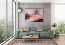 Load image into Gallery viewer, Pink White Brown Abstract Painting Modern Abstract Painting Qp031