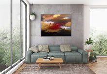Load image into Gallery viewer, Black Brown Red Abstract Painting Modern Abstract Painting Xl Abstract Painting Fp038