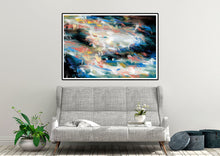 Load image into Gallery viewer, Black Pink Blue Textured Painting Original Abstract Painting Qp002