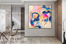 Load image into Gallery viewer, Colorful Abstact Painting Palette Knife Contemporary Art Fp100