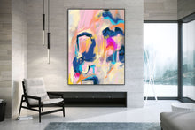 Load image into Gallery viewer, Colorful Abstact Painting Palette Knife Contemporary Art Fp100