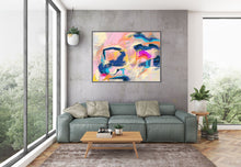 Load image into Gallery viewer, Colorful Abstact Painting Palette Knife Contemporary Art Fp100