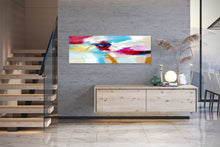 Load image into Gallery viewer, Blue Pink Red Abstract Paintings Contemporary Art Fp030