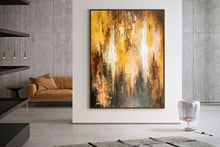 Load image into Gallery viewer, Brown And Yellow Abstract Painting ModernHome Decor Fp058