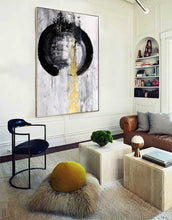 Load image into Gallery viewer, Minimalist Wall Art Gold Canvas Painting Home Décor Bp068