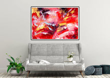 Load image into Gallery viewer, Red Yellow Abstract Painting Large Wall Art Dining Room Dp013