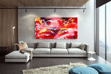 Load image into Gallery viewer, Red Yellow Abstract Painting Large Wall Art Dining Room Dp013