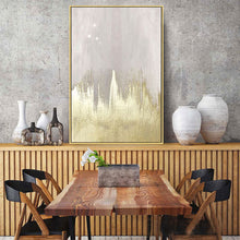 Load image into Gallery viewer, Gray Gold Abstract Painting on Canvas Minimalist Painting Op086