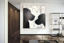 Load image into Gallery viewer, Dog Silhouette Paintings on Canvas Black and white Painting Kp033