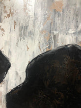 Load image into Gallery viewer, Dog Silhouette Paintings on Canvas Black and white Painting Kp033