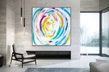 Load image into Gallery viewer, Large Colorful Landscape AbstractOriginal Art Kp068