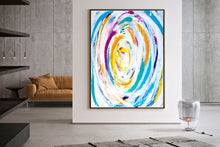 Load image into Gallery viewer, Large Colorful Landscape AbstractOriginal Art Kp068