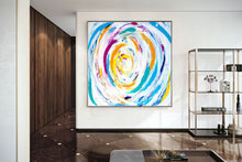 Load image into Gallery viewer, Large Colorful Landscape AbstractOriginal Art Kp068