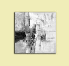 Load image into Gallery viewer, Black And White Abstract Painting Large Painting Living Room Op085