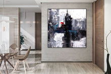 Load image into Gallery viewer, Black And White Red Wall Art Decor Modern Abstract Art Kp065