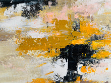 Load image into Gallery viewer, Huge Oversized Art Yellow White Abstract Paintings On Canvas Bp037