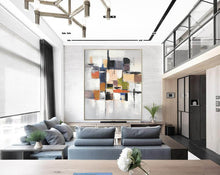 Load image into Gallery viewer, Colorful Abstract Painting Large Wall Art on Canvas Modern Abstract Art Np080